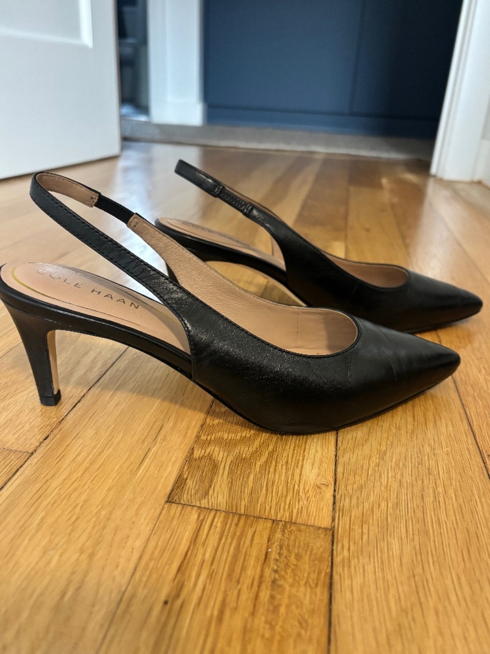Cole Haan Black Sling Pumps